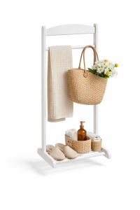 Amelia dřevěný stojan na šaty bílý